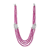 AN IMPRESSIVE RUBY AND DIAMOND NECKLACE -    - Fine Jewels and Silver