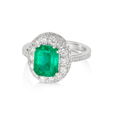 EMERALD AND DIAMOND RING -    - Fine Jewels and Silver