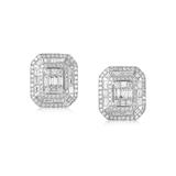 PAIR OF DIAMOND EARRINGS -    - Fine Jewels and Silver