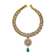 PERIOD DIAMOND ‘POLKI’ AND EMERALD NECKLACE - Fine Jewels and Silver