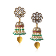 PAIR OF PERIOD GEMSET ‘KARANPHOOL JHUMKIS’ OR EARRINGS - Fine Jewels and Silver