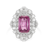 SPINEL AND DIAMOND RING -    - Fine Jewels and Silver