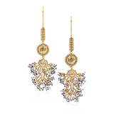 PAIR OF PERIOD CRYSTAL AND PEARL EARRINGS -    - Fine Jewels and Silver