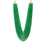 ELEVEN-STRAND EMERALD BEAD NECKLACE -    - Fine Jewels and Silver