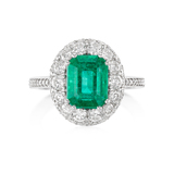 EMERALD AND DIAMOND RING -    - Fine Jewels and Silver