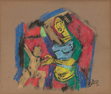 Untitled - M F Husain - Winter Online Auction