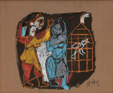 Untitled - M F Husain - Winter Online Auction