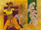 Untitled - M F Husain - Winter Online Auction