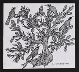 Untitled (Gond Art) - Jangarh Singh Shyam - Monochrome