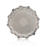 SILVER SALVER BY GARRARD AND CO  -    - Monochrome