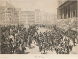 Untitled (‘God Save The Queen‘: Queen Victoria arriving at St Paul‘s Cathedral on the occasion of the Diamond Jubilee Thanksgiving Service, 22 June 1897) - After John Charlton - Monochrome