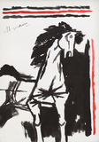 Untitled - M F Husain - Monochrome