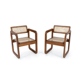 Art Deco Tilted Back Square Chair -    - The Design Sale