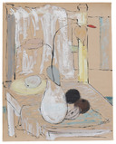 Still Life with Chair - K H Ara - Works on Paper and Books
