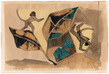M F Husain - Works on Paper and Books