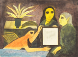 The Mirror - Badri Narayan - Works on Paper and Books