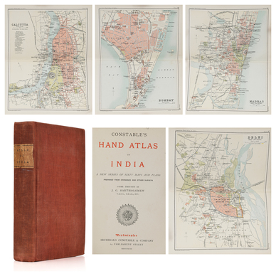 George Rabideau Atlas John George Bartholomew - Constable‘s Hand Atlas of in India: A New ...