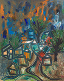 Green Landscape - Lancelot Ribeiro - Summer Online Auction