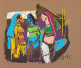Untitled  - M F Husain - Summer Online Auction