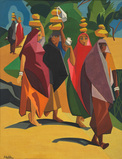 The Four Milk-Maids - Jehangir Sabavala - Summer Online Auction