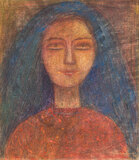 Face of Woman  - Ganesh Pyne - Summer Online Auction