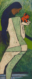 Monsoon Drenched Her Body Green - M F Husain - Summer Online Auction