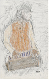 Untitled - Krishen Khanna - Threads of Saffron