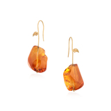 PAIR OF CITRINE EARRINGS -   - Threads of Saffron