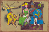 Untitled  - M F Husain - Winter Live Auction
