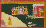 Page from a Mahabharata Series - A Depiction of the Ashwamedhika Parva -   - Winter Online Auction