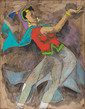 M F Husain - Spring Live Auction