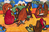 Goan Peasants in the Market - F N Souza - Spring Live Auction
