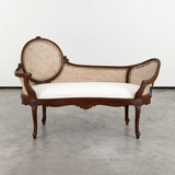 French Style Medallion-Back Settee -    - The Design Sale