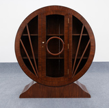 Art Deco Drum-Form Display Cabinet -    - The Design Sale