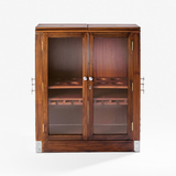 Art Deco Flip-Top Dapper Dry Bar Cabinet  -    - The Design Sale