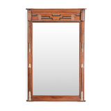 Art Deco Mirror with Geometric Pediment  -    - The Design Sale