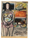 Nude With Still Life  - F N Souza - Summer Online Auction