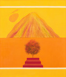 Untitled (Bird, Tree and Mountain) - Jagdish Swaminathan - Summer Online Auction