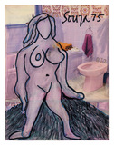 Untitled (Lady at Toilette) - F N Souza - Summer Online Auction