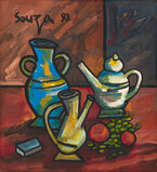 Untitled (Still Life) - F N Souza - Summer Online Auction