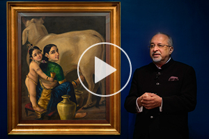 Raja Ravi Varma, 'Yashoda and Krishna', Circa 1890s | Spring Live Auction, 1 April 2026